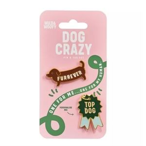 Enamel Pin & Dog Tag 2pc Set